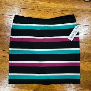 NWT striped colorful pencil skirt